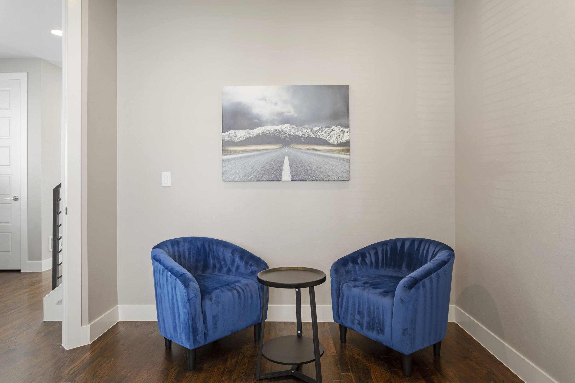 Bedroom with modern furniture