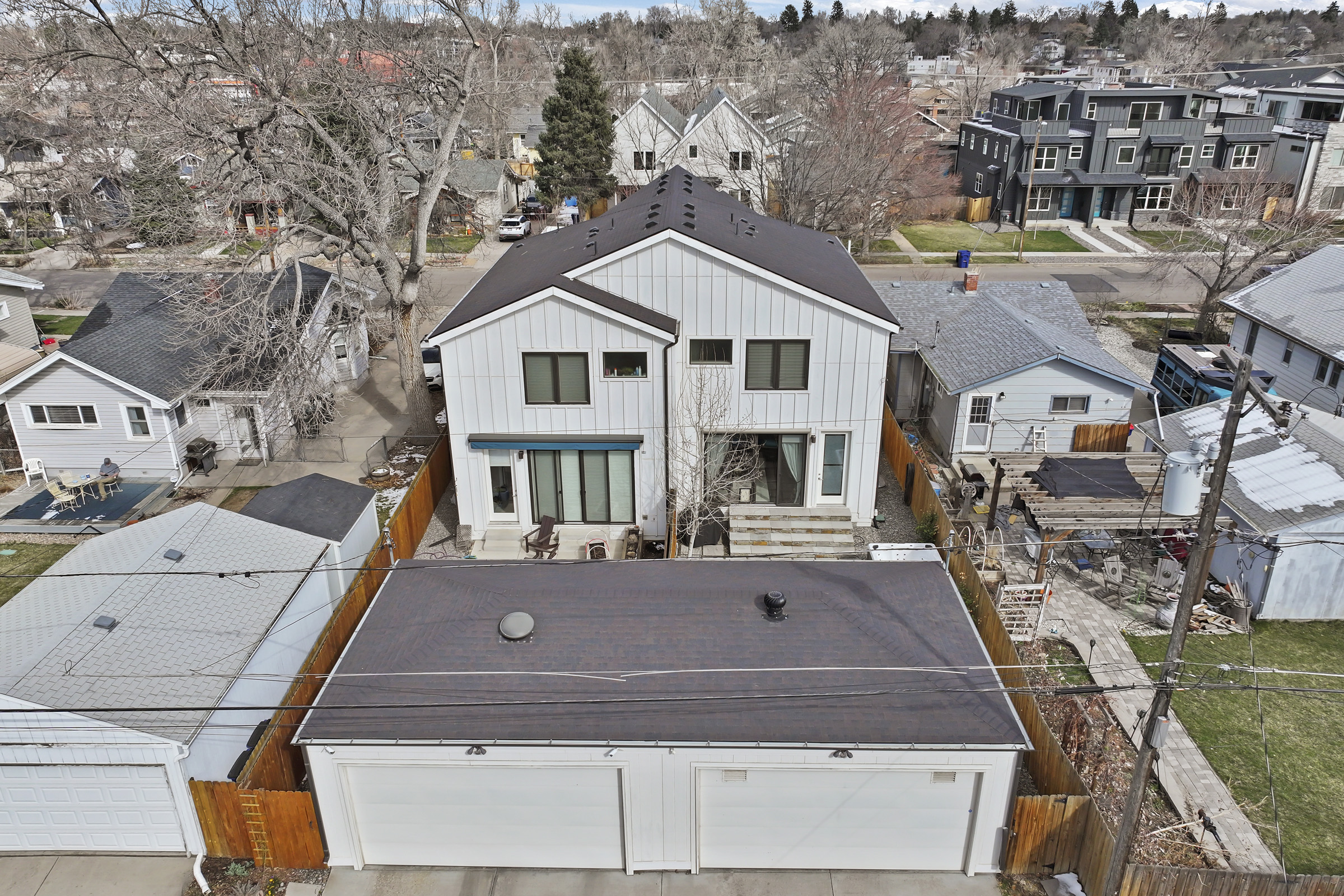 Aerial view of Englewood luxury rental property